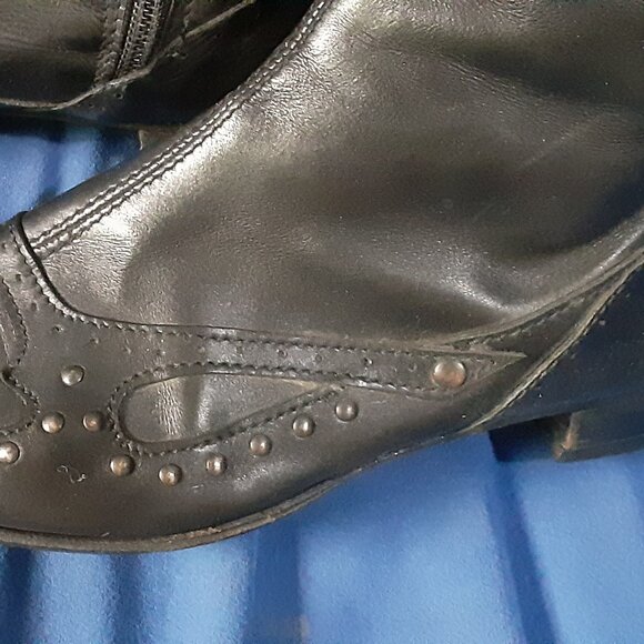 Gianfranco Ferré Black Leather Midcalf Boot - Picture 8 of 11